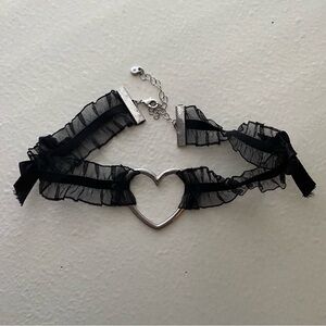 Black Heart Choker Necklace